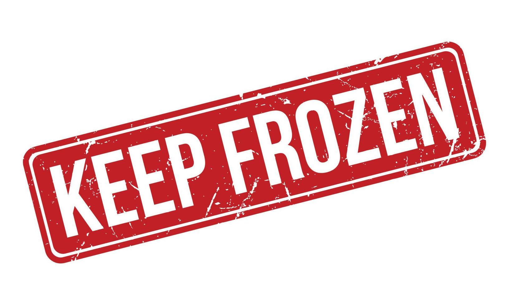 Keep Frozen Rubber Stamp. Red Keep Frozen Rubber Grunge Stamp Seal Vector Illustration