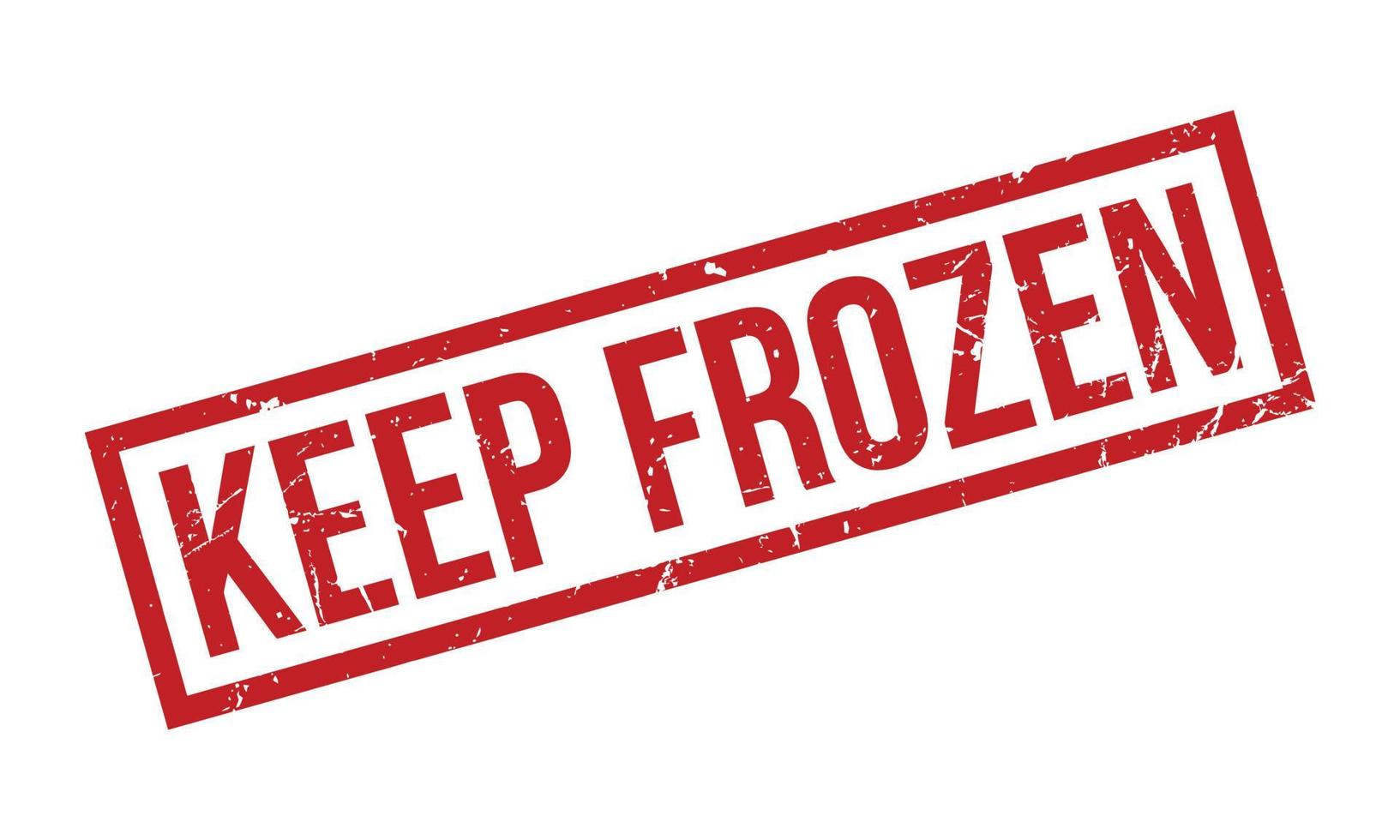 Keep Frozen Rubber Stamp. Red Keep Frozen Rubber Grunge Stamp Seal Vector Illustration