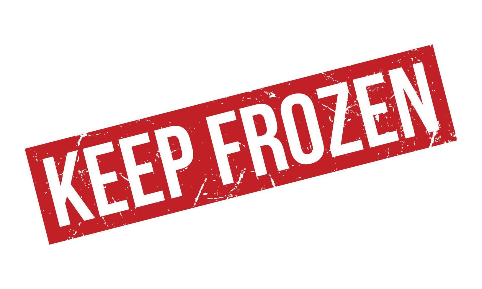 Keep Frozen Rubber Stamp. Red Keep Frozen Rubber Grunge Stamp Seal Vector Illustration