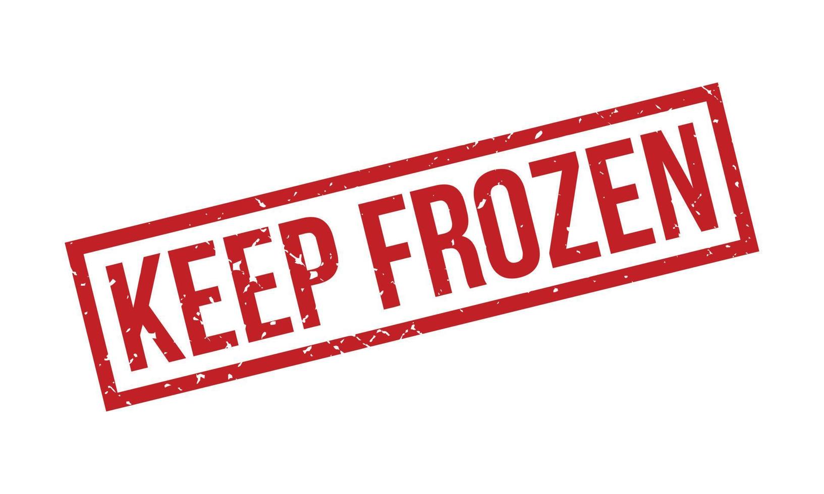 Keep Frozen Rubber Stamp. Red Keep Frozen Rubber Grunge Stamp Seal Vector Illustration