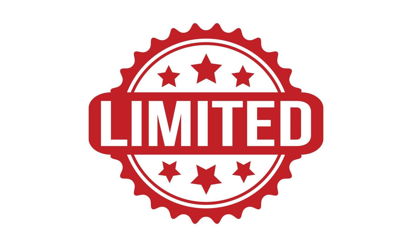 Limited Rubber Stamp Red Limited Rubber Grunge Stamp Seal Vector Limited Rubber Stamp Red Limited Rubber Grunge Stamp Seal Vector
