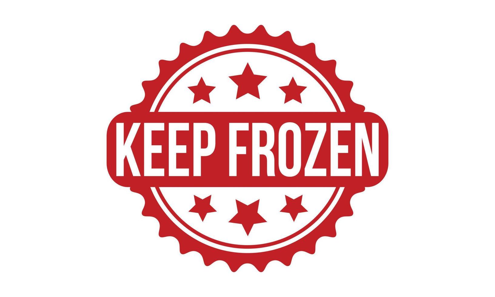 Keep Frozen Rubber Stamp. Red Keep Frozen Rubber Grunge Stamp Seal Vector Illustration