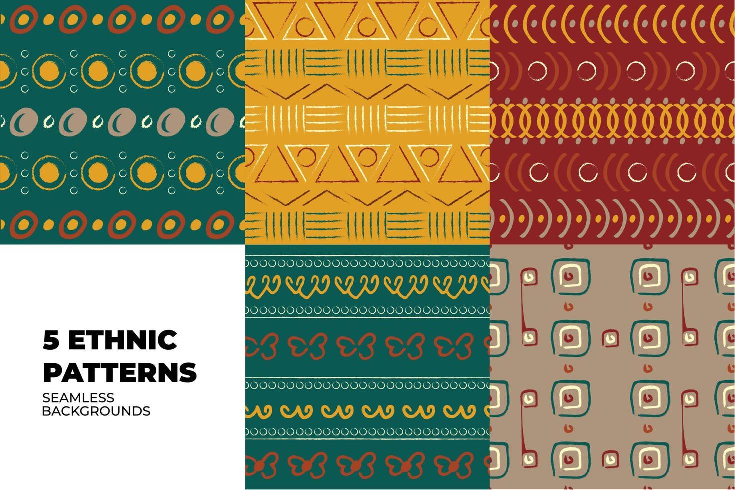 Ethnic Background Set vector