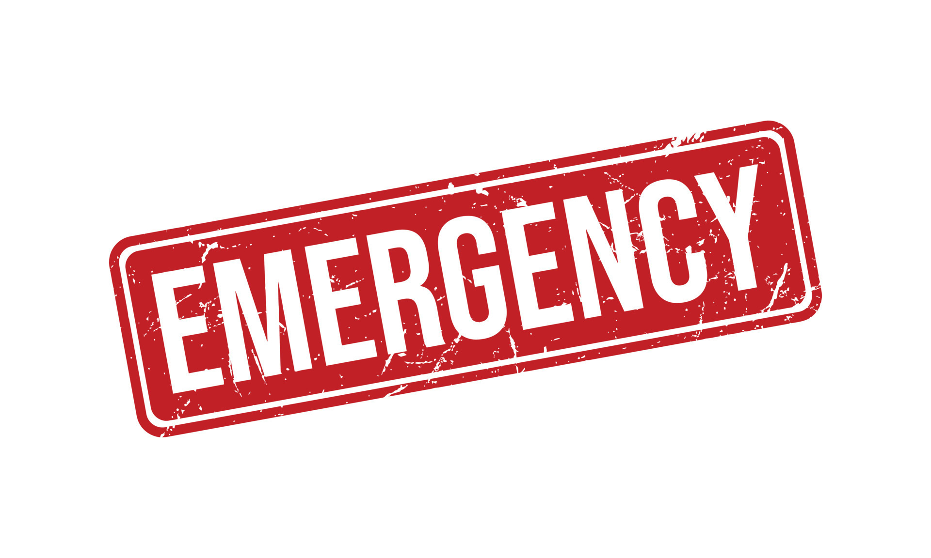 Emergency Rubber Stamp. Emergency Grunge Stamp Seal Vector Illustration
