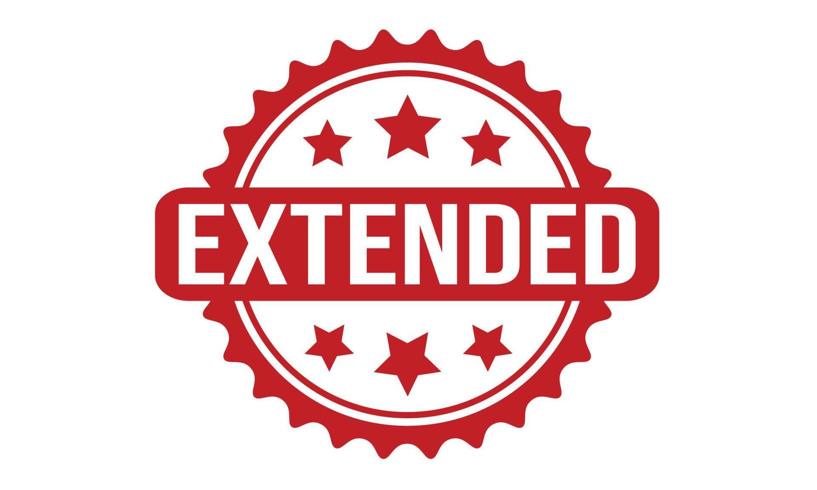Extended Rubber Stamp. Extended Grunge Stamp Seal Vector Illustration