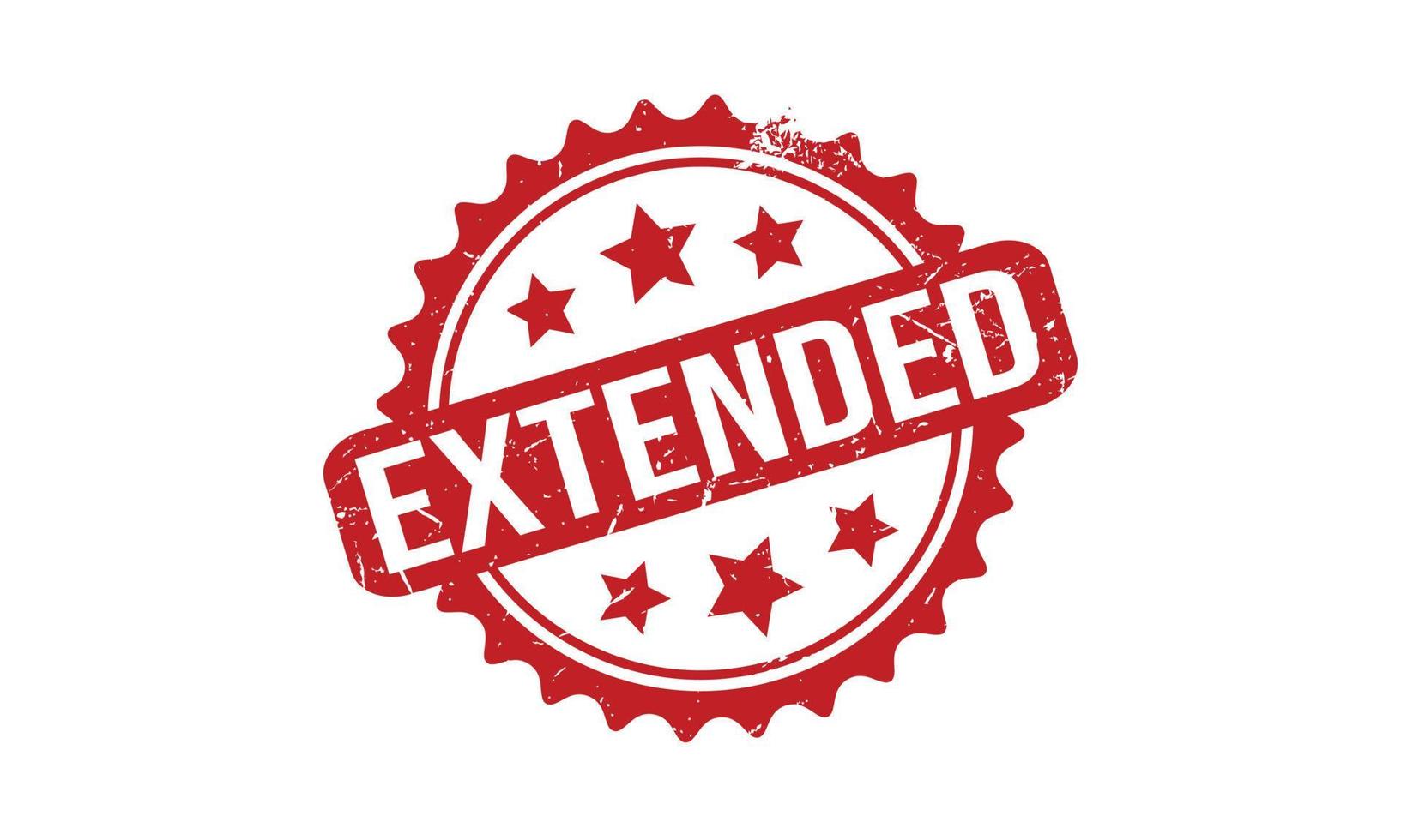 Extended Rubber Stamp. Extended Grunge Stamp Seal Vector Illustration