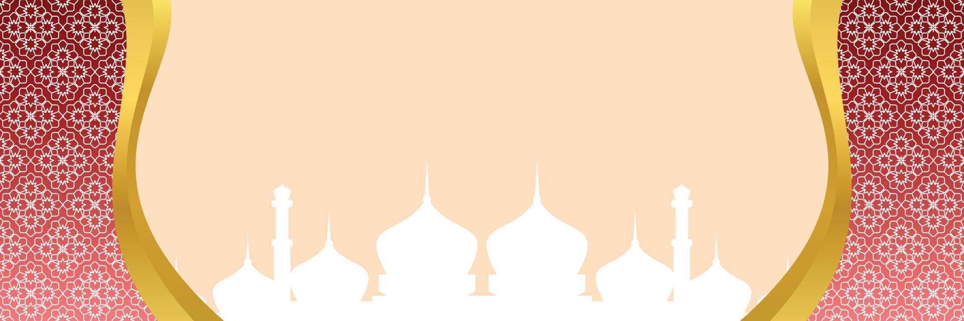Islamic background, with mandala ornament and mosque silhouette. vector template for banners, greeting cards for Islamic holidays, eid al fitr, ramadhan, eid al adha