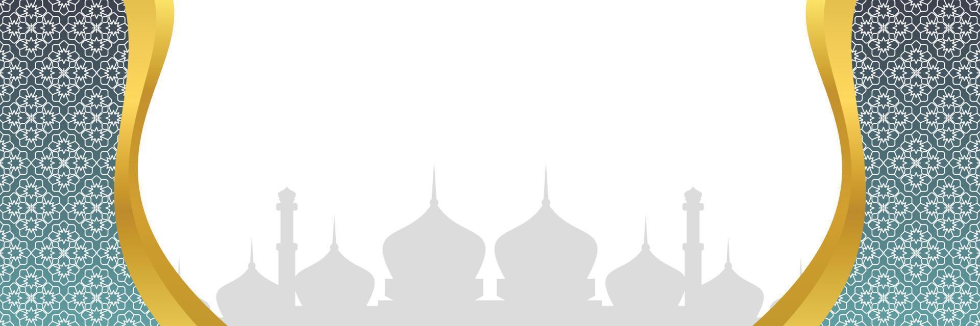 Islamic background, with mandala ornament and mosque silhouette. vector template for banners, greeting cards for Islamic holidays, eid al fitr, ramadhan, eid al adha
