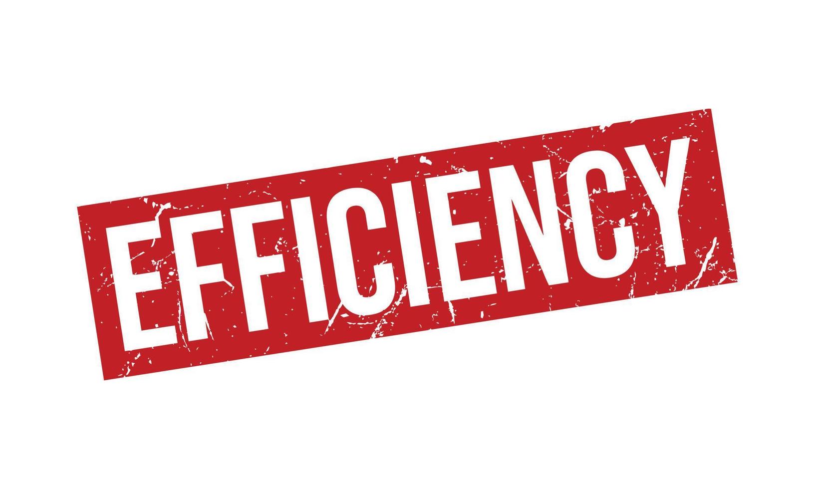 Efficiency Rubber Stamp. Efficiency Grunge Stamp Seal Vector Illustration