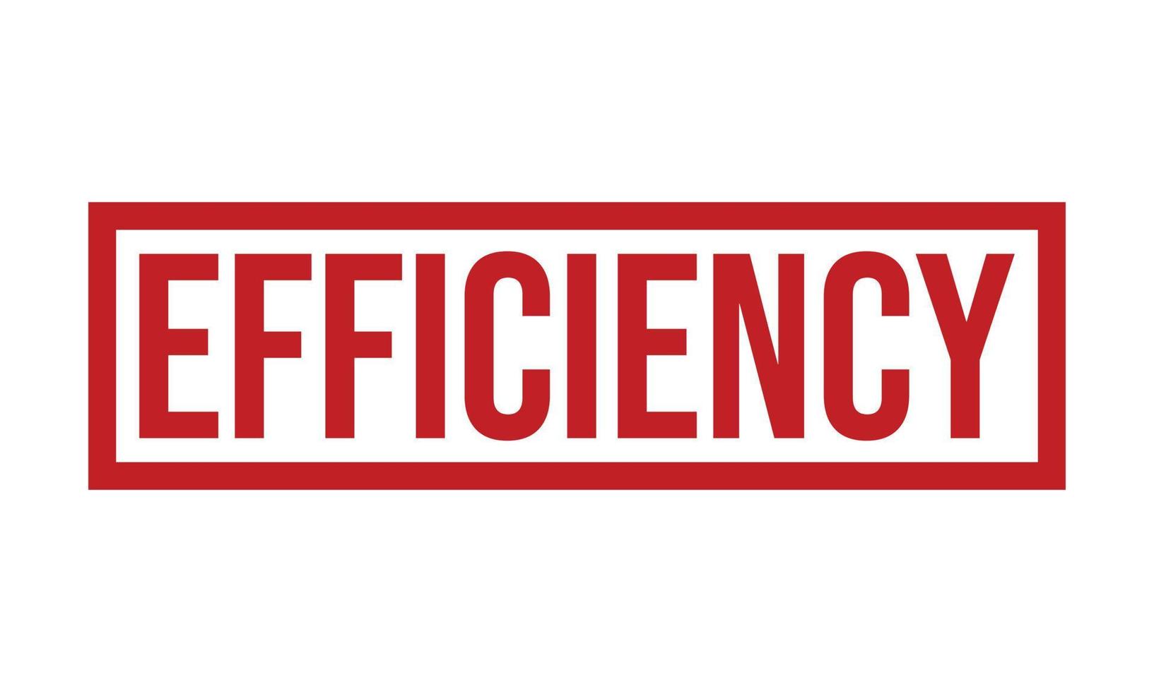 Efficiency Rubber Stamp. Efficiency Grunge Stamp Seal Vector Illustration