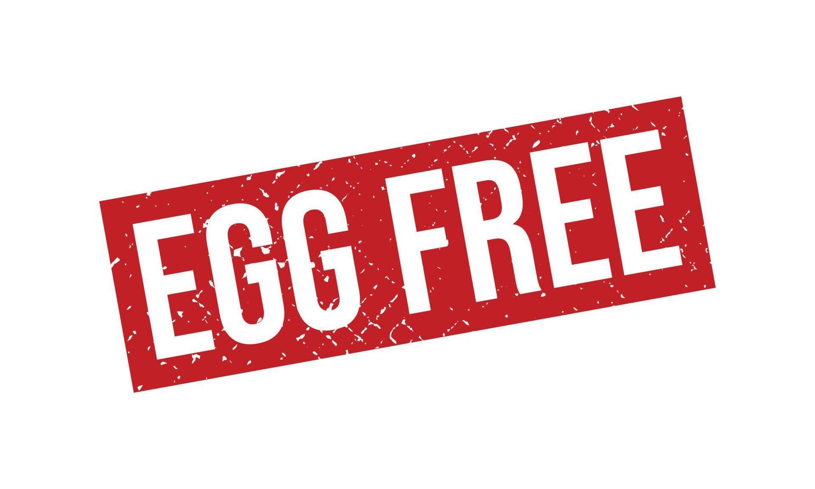 Egg Free Rubber Stamp. Egg Free Grunge Stamp Seal Vector Illustration