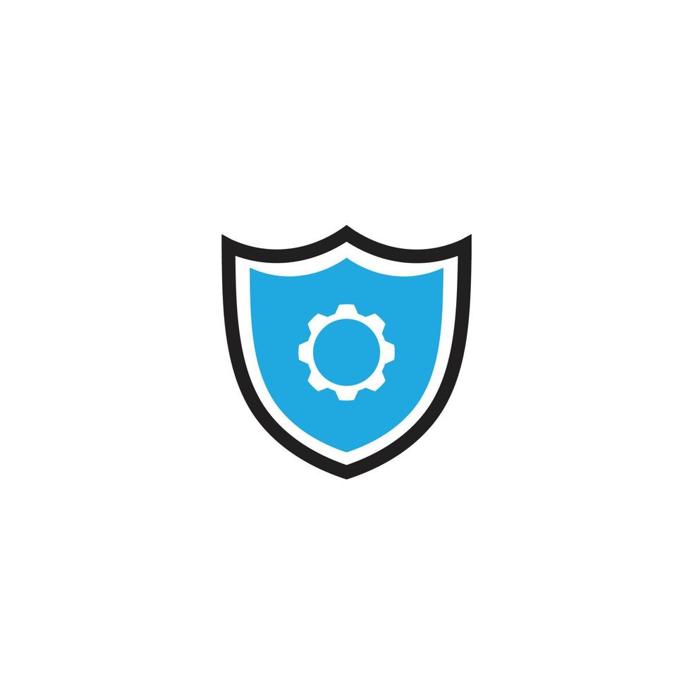 security logo technology company, shield security data vector