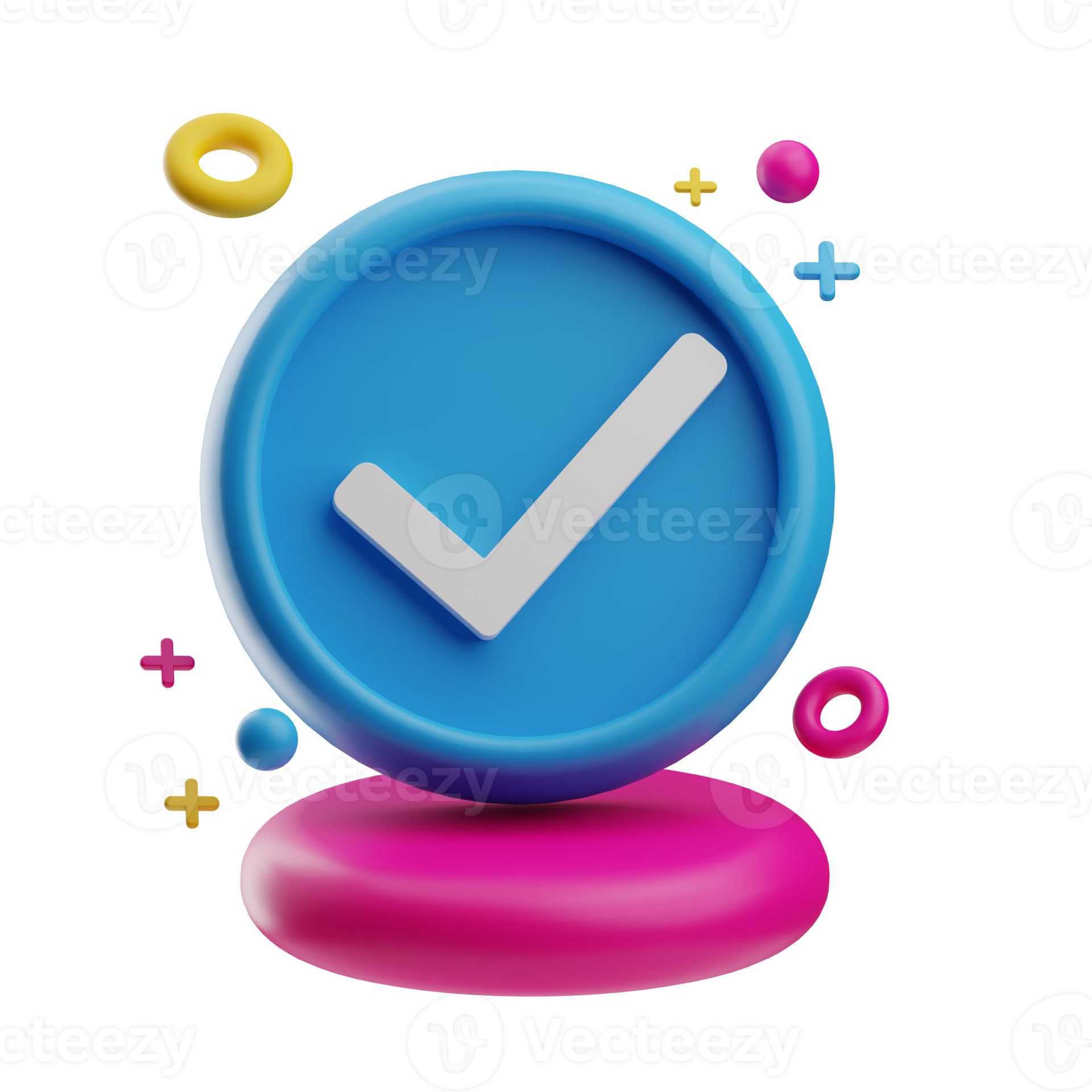 UI Icon, Success Message, 3D Rendering 22180816 PNG