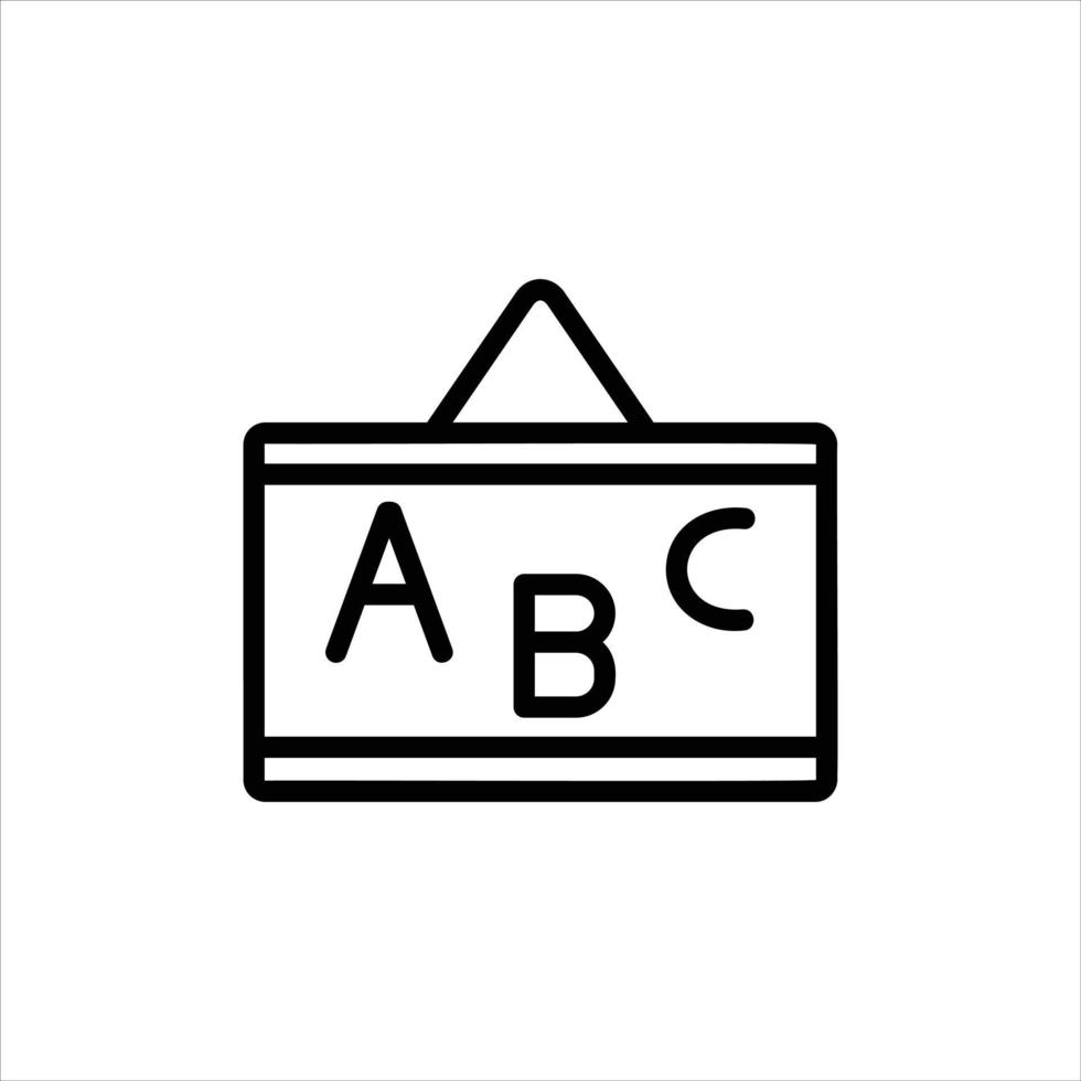 blackboard icon with isolated vektor and transparent background vector