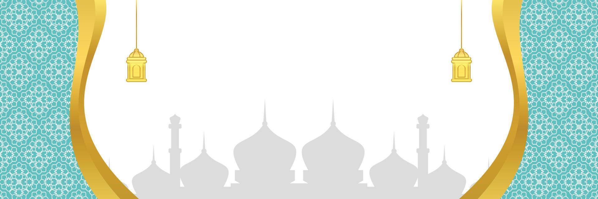 Islamic background, with mandala ornament, lantern and mosque silhouette. vector template for banners, greeting cards for Islamic holidays, eid al fitr, ramadhan, eid al adha