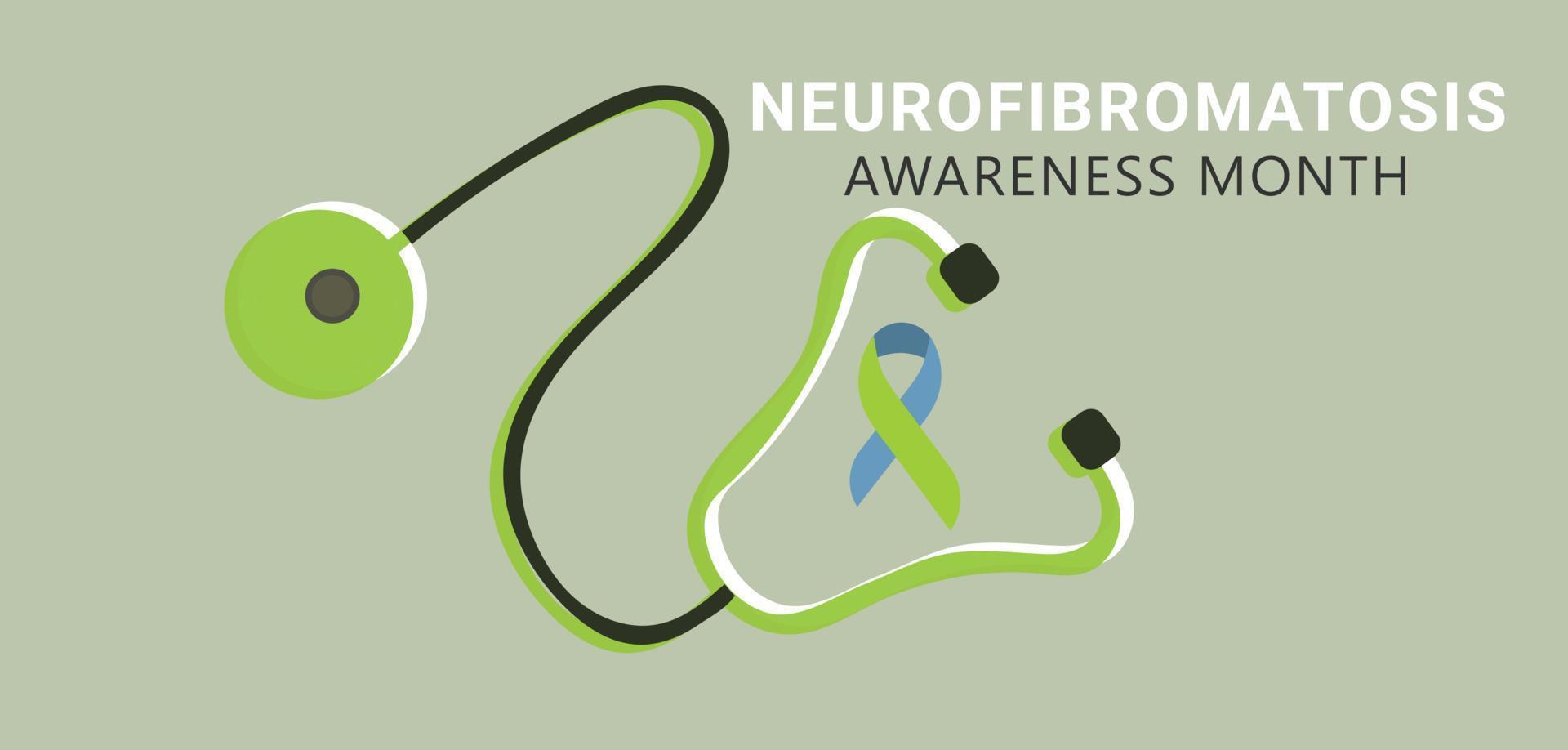 neurofibromatosis conciencia mes. modelo para fondo, bandera, tarjeta, póster. vector ilustración.