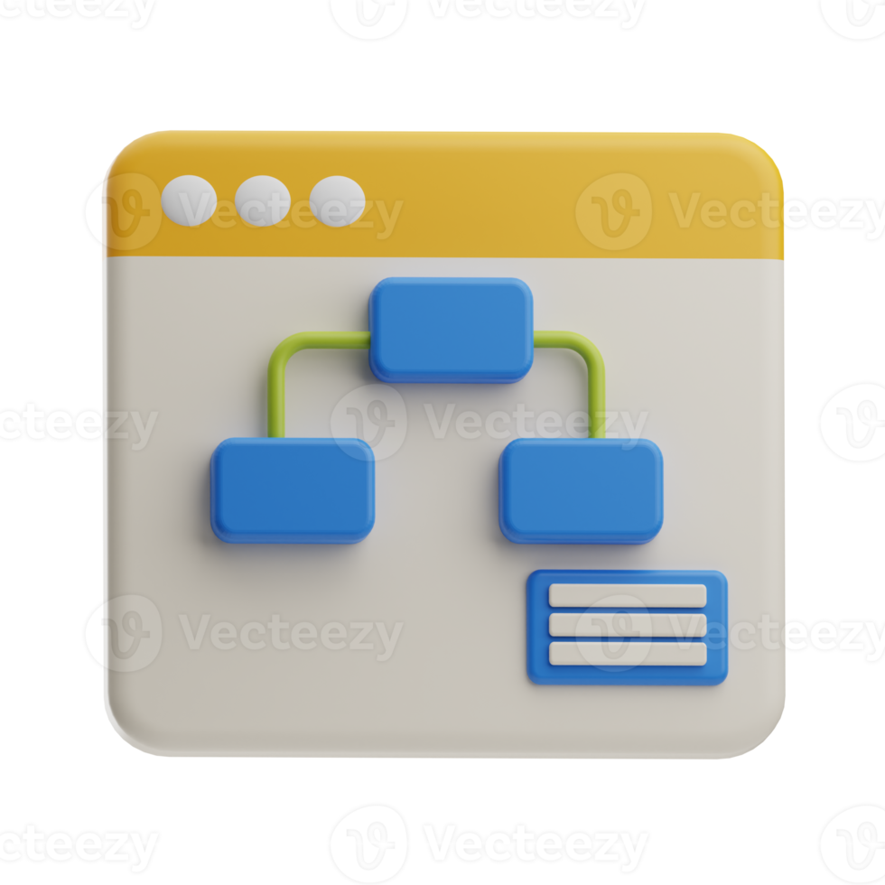 3d illustration seo optimisation diagramme png