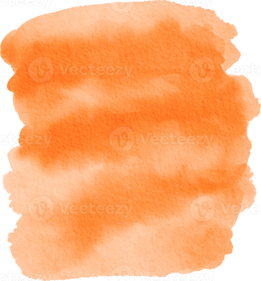 Orange Watercolor Splash Brush Paint Background png