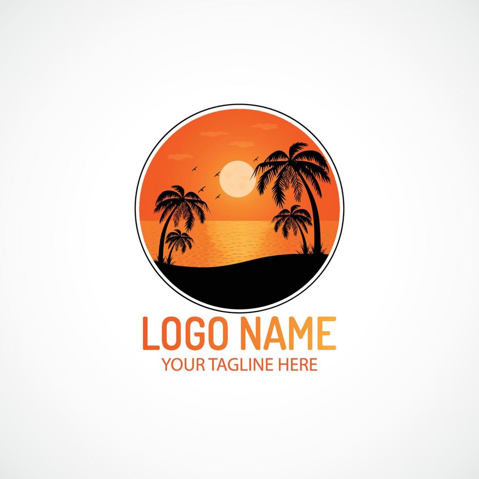 Travel logo design vector file