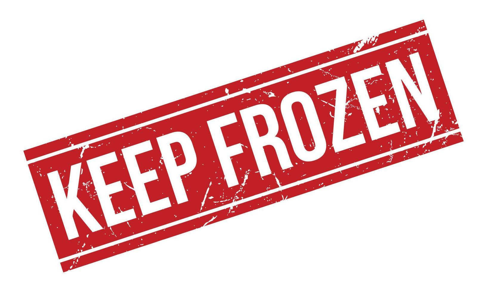 Keep Frozen Rubber Stamp. Red Keep Frozen Rubber Grunge Stamp Seal Vector Illustration