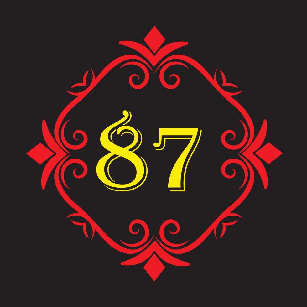 Vector Number 87 Design 22181975 Vector Art At Vecteezy bingo-number-87-leo-reynolds-flickr