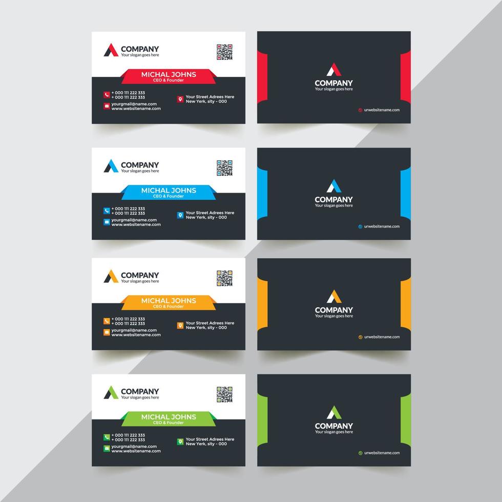 Business Card Template vector