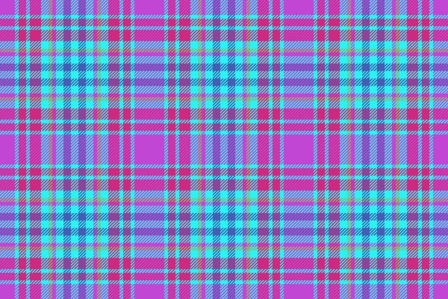 Check fabric plaid. Background seamless vector. Tartan textile texture pattern. vector