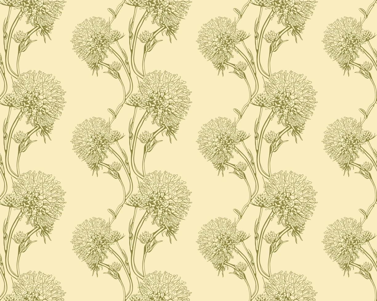 fondo transparente de patrón floral. diseño de papel tapiz de follaje y flores de la naturaleza. vector