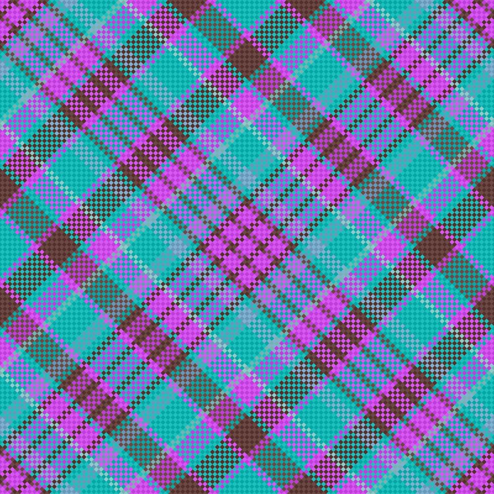 Plaid seamless tartan. Check vector texture. Pattern fabric background textile.