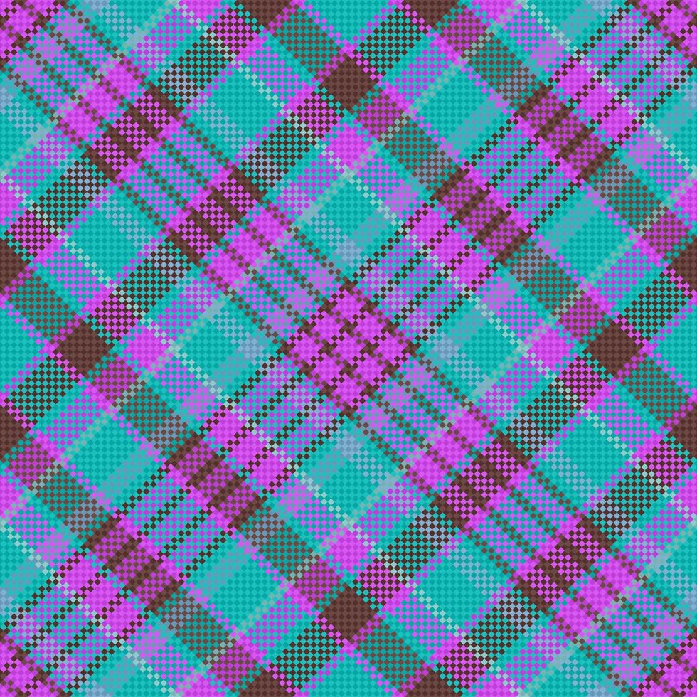 Plaid seamless tartan. Check vector texture. Pattern fabric background textile.