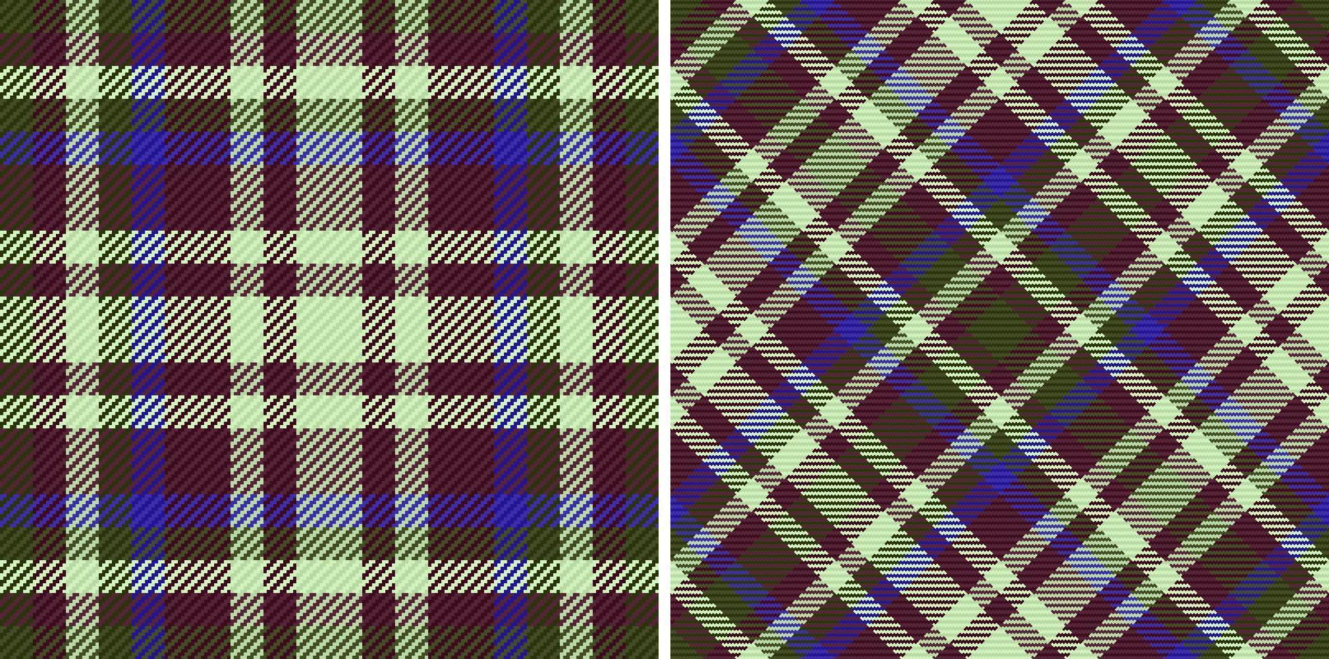 Check texture background. Vector tartan fabric. Seamless plaid pattern textile.