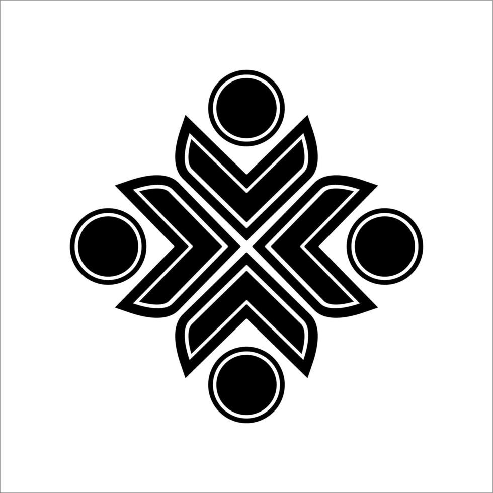 Community, network and social icon design template, people holding hands circle logo free vector