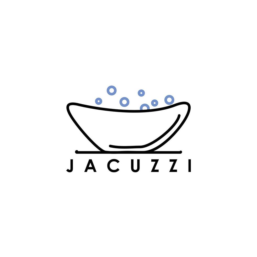 jacuzzi tub vector icon