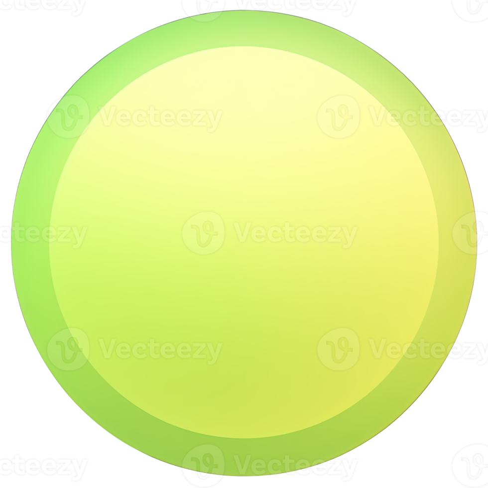 Green and yellow button isolated on white background. Vector illustration.Circle button with green and yellow gradients png