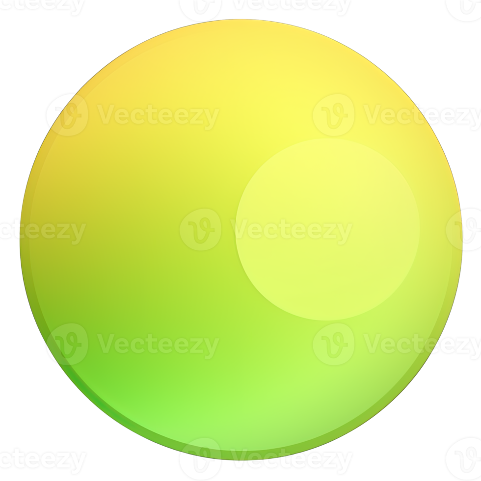 grön och gul knapp isolerat på vit bakgrund. vektor illustration.cirkel knapp med grön och gul gradienter png