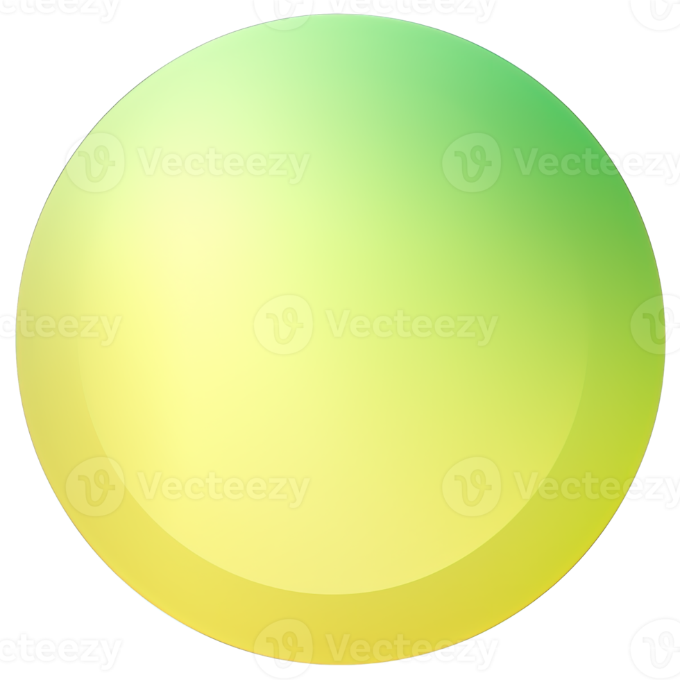 Green and yellow button isolated on white background. Vector illustration.Circle button with green and yellow gradients png