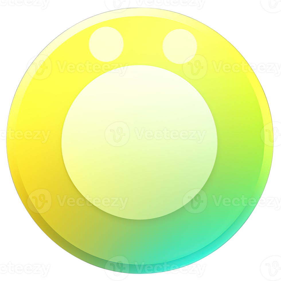 Green and yellow button isolated on white background. Vector illustration.Circle button with green and yellow gradients png
