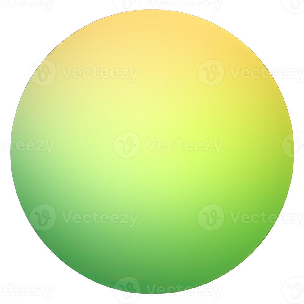 Green and yellow button isolated on white background. Vector illustration.Circle button with green and yellow gradients png