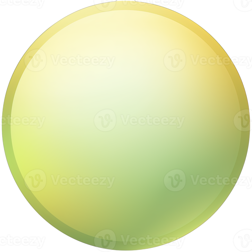 Green and yellow button isolated on white background. Vector illustration.Circle button with green and yellow gradients png