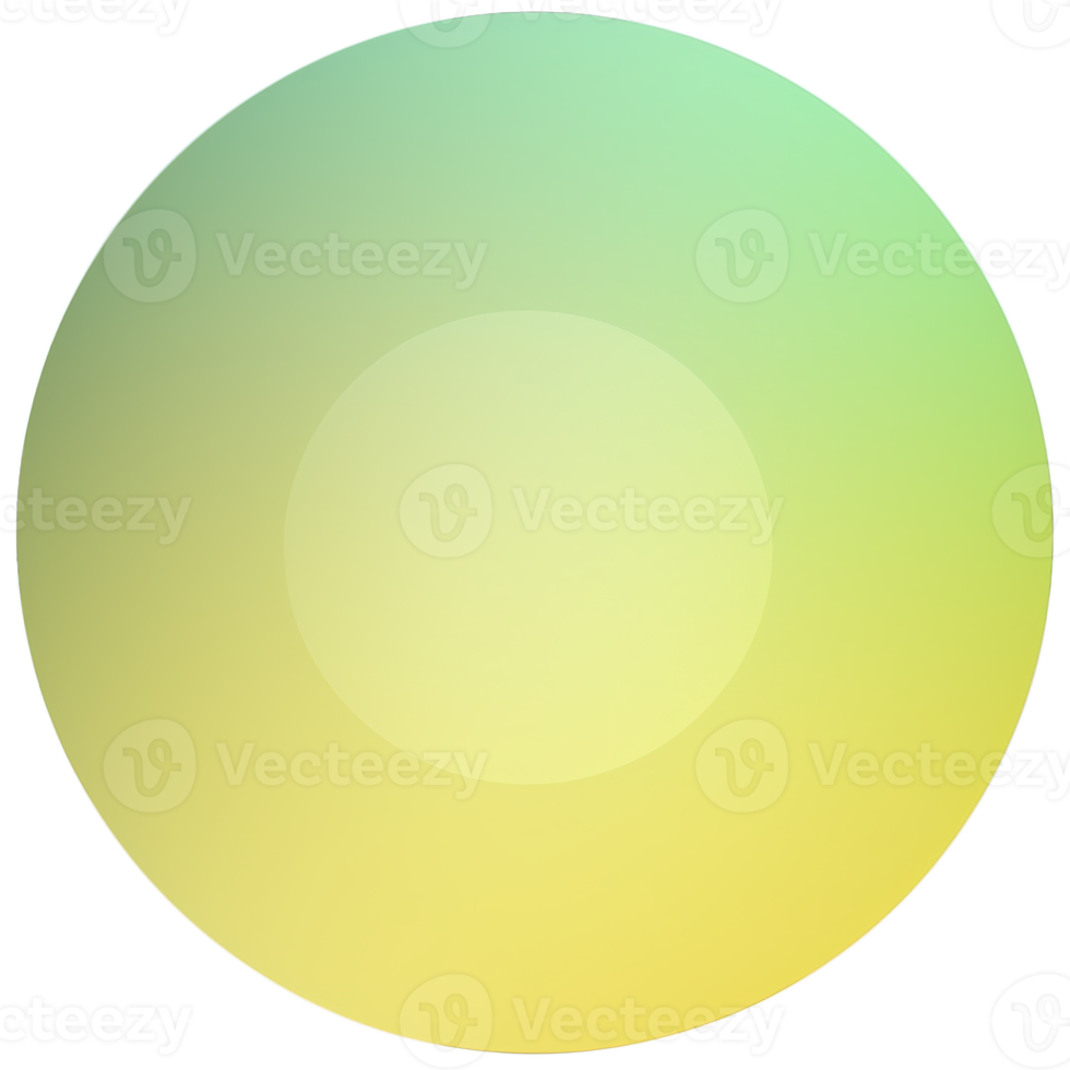 Green and yellow button isolated on white background. Vector illustration.Circle button with green and yellow gradients png