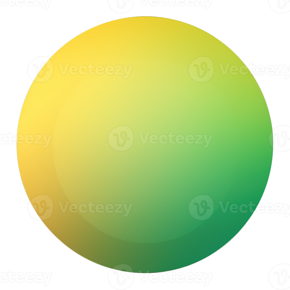 Green and yellow button isolated on white background. Vector illustration.Circle button with green and yellow gradients png