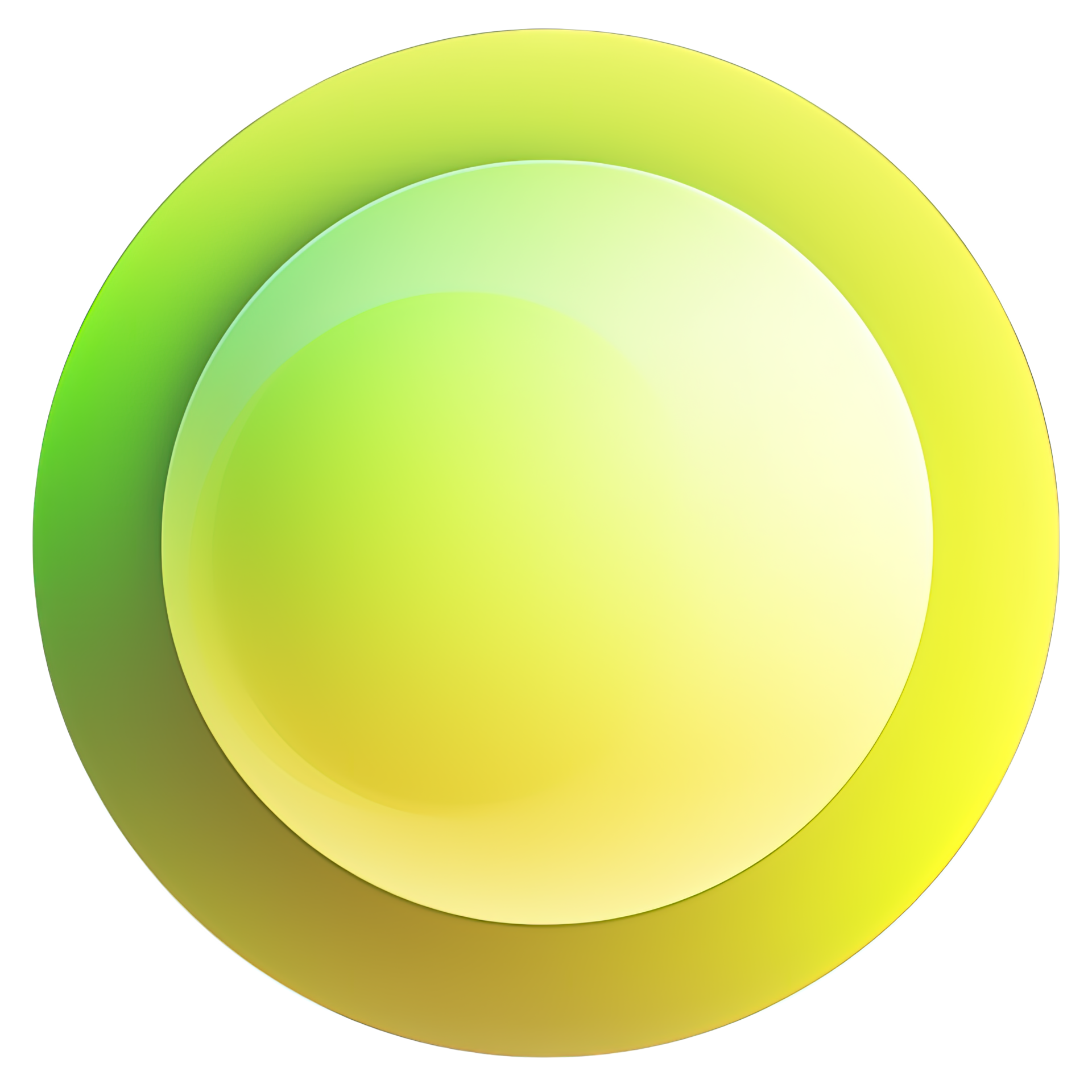 Green and yellow button isolated on white background. Vector ...
