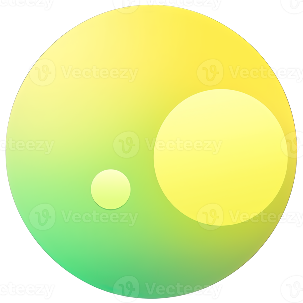 vert et Jaune bouton isolé sur blanc Contexte. vecteur illustration.cercle bouton avec vert et Jaune dégradés png