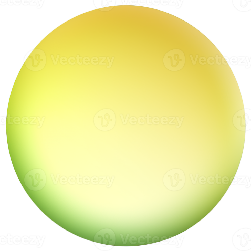 vert et Jaune bouton isolé sur blanc Contexte. vecteur illustration.cercle bouton avec vert et Jaune dégradés png