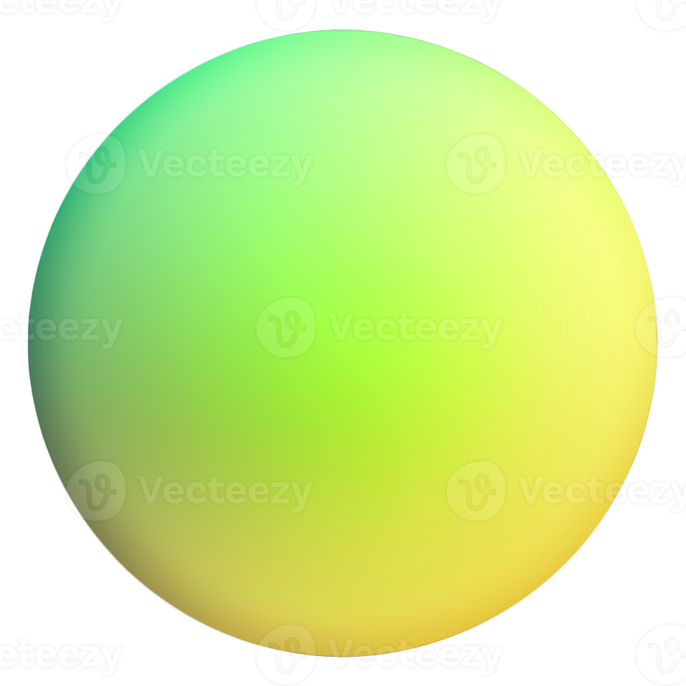 vert et Jaune bouton isolé sur blanc Contexte. vecteur illustration.cercle bouton avec vert et Jaune dégradés png