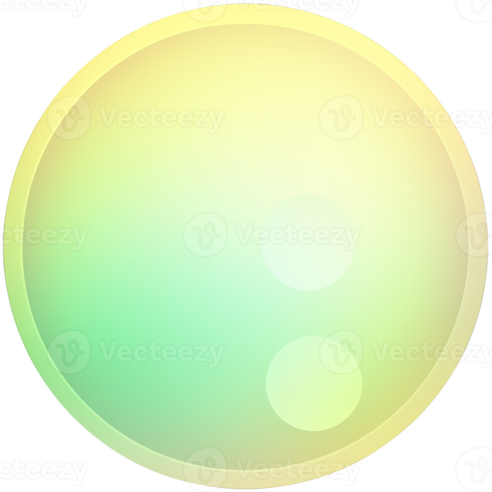 Green and yellow button isolated on white background. Vector illustration.Circle button with green and yellow gradients png