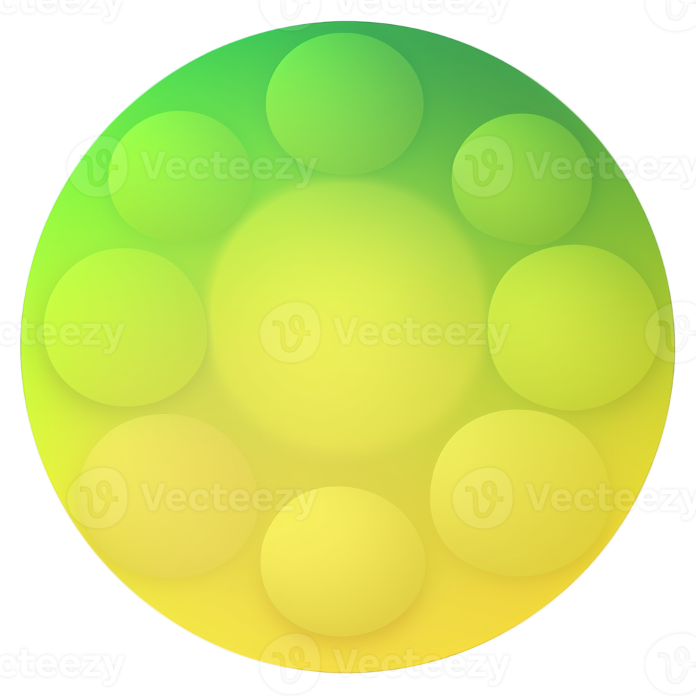 Green and yellow button isolated on white background. Vector illustration.Circle button with green and yellow gradients png