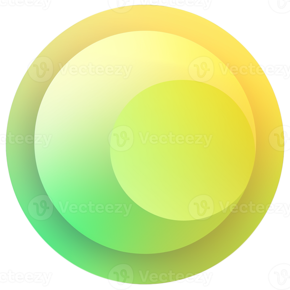verde y amarillo botón aislado en blanco antecedentes. vector ilustracion.circulo botón con verde y amarillo gradientes png