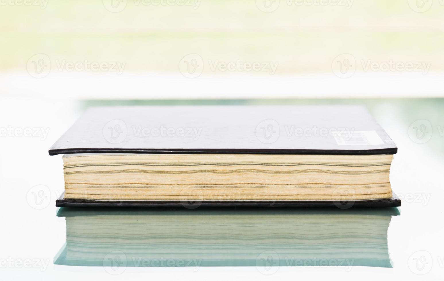 Blank book with black cover photo