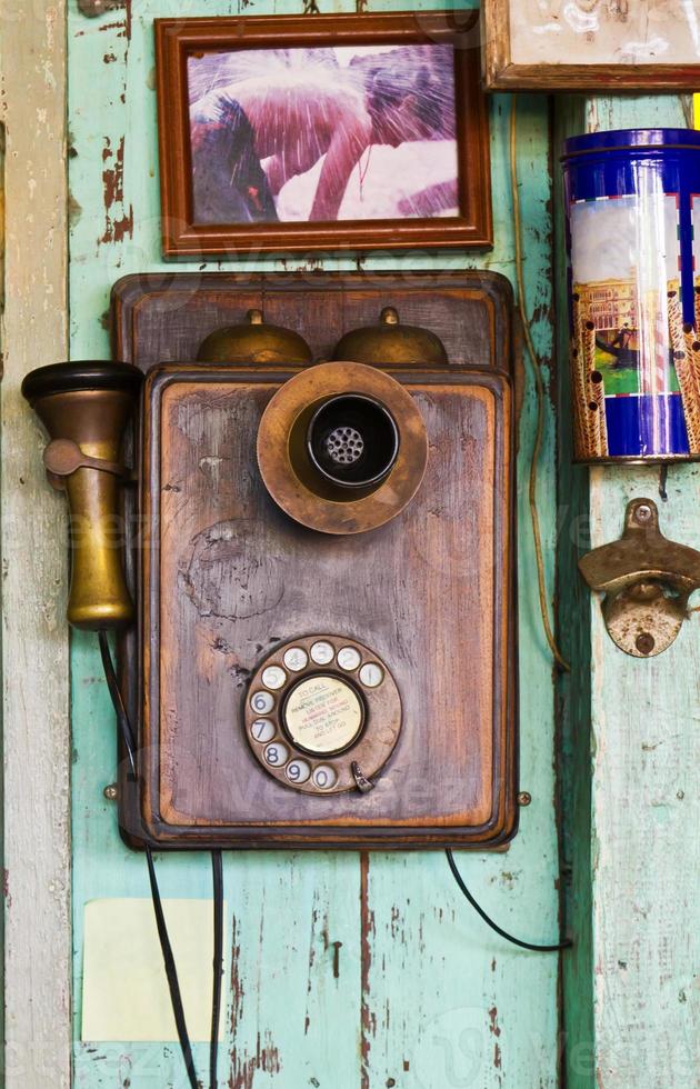 An old telephone  vintage photo